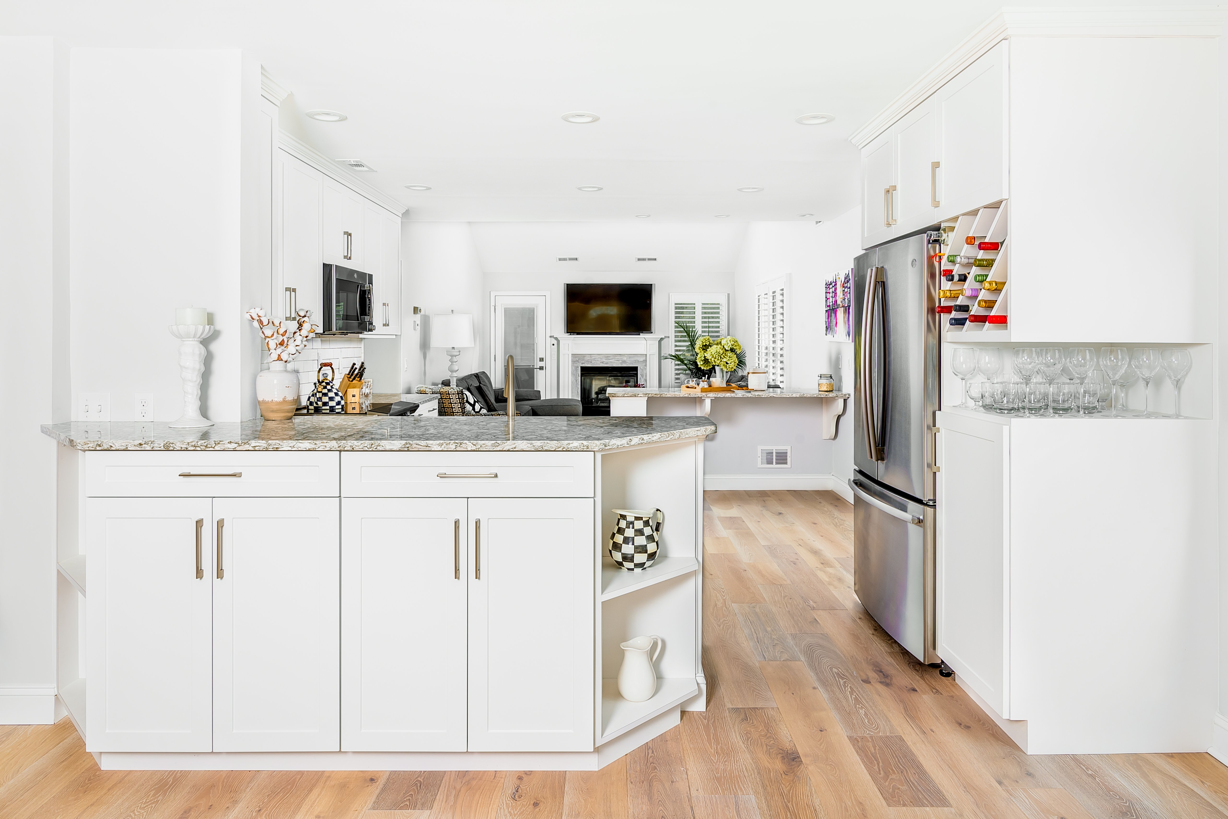 Modern Kitchen with Skylights